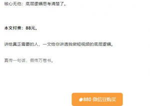 抖音神秘牛人：我做抖音这件事（3）3000字长文（付费文章）-汇创资源网-一个提供最全的虚拟资源网站