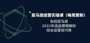 亚马逊运营实操课：亚马逊最新选品策略解析，综合运营技巧等-汇创资源网-一个提供最全的虚拟资源网站
