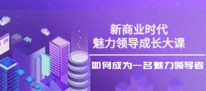 魅力领导成长大课：如何成为一名魅力老板（26节课时）-汇创资源网-一个提供最全的虚拟资源网站