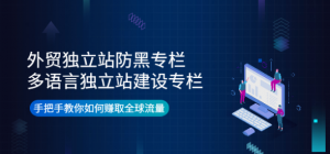 外贸独立站防黑+多语言独立站建设，手把手教你如何赚取全球流量-汇创资源网-一个提供最全的虚拟资源网站