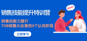 《销售技能提升课程》大幅度销售的能力提升【适合各行业】-汇创资源网-一个提供最全的虚拟资源网站