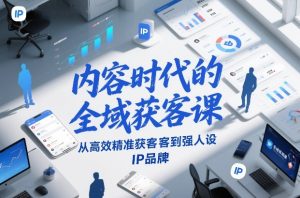 内容时代的全域获客课，从高效精准获客到强人设IP品牌-汇创资源网-一个提供最全的虚拟资源网站