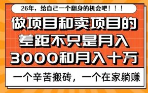 为什么卖项目能轻松月入10个W 做项目賺不到什么钱 原因竟然是这个-汇创资源网-一个提供最全的虚拟资源网站