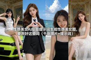 性感美女Ai绘图提示词生成性感美女图 用好这些词 千张图片 提示词-汇创资源网-一个提供最全的虚拟资源网站