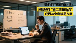 拼多多打爆班54期：深度解码“第二阶段断流”成因与全套破局方案-汇创资源网-一个提供最全的虚拟资源网站