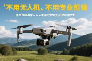 不用无人机 专业剪辑 即梦简单操作 人人都能轻松复刻质感航拍大片-汇创资源网-一个提供最全的虚拟资源网站