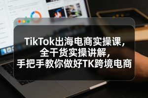 TikTok出海电商实操课 全干货实操讲解 手把手教你做好TK跨境电商-汇创资源网-一个提供最全的虚拟资源网站