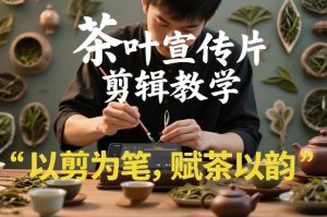 茶叶宣传片剪辑教学，以剪为笔，赋茶以韵，新手也能拍出高级感-汇创资源网-一个提供最全的虚拟资源网站