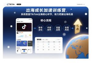 出海成长加速训练营 系统覆盖Tk出海核心环节 助力把握出海机遇-汇创资源网-一个提供最全的虚拟资源网站