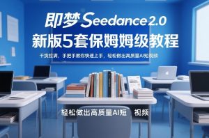 即梦Seedance2.0新版5套保姆级教程 干货拉满 手把手教你快速上手-汇创资源网-一个提供最全的虚拟资源网站