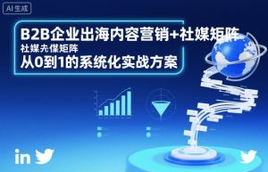 B2B企业出海内容营销+社媒矩阵，从0到1的系统化实战方案-汇创资源网-一个提供最全的虚拟资源网站