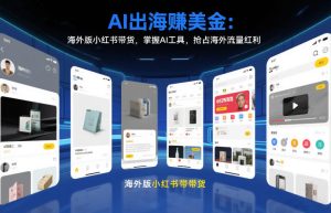 AI出海賺美金 海外版小红书带货 掌握AI工具 抢占海外流量红利-汇创资源网-一个提供最全的虚拟资源网站