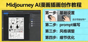 利用Midjourney AI人工智能轻松创作漫画插画教程 零基础创作-汇创资源网-一个提供最全的虚拟资源网站