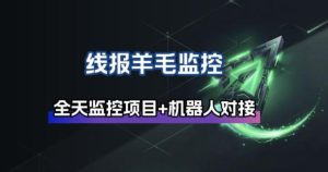 线报羊毛监控_自动挂机监控+群机器人通知-汇创资源网-一个提供最全的虚拟资源网站