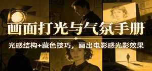画面打光与气氛手册：光感结构+藏色技巧，画出电影感光影效果-汇创资源网-一个提供最全的虚拟资源网站