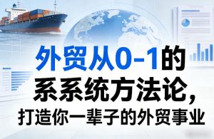 外贸从0-1的系统方法论,打造你一辈子的外贸事业 - 汇创资源网-一个提供最全的虚拟资源网站|汇创资源网-一个提供最全的虚拟资源网站