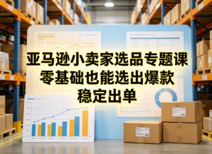 亚马逊小卖家选品专题课,零基础也能选出爆款,稳定出单 - 汇创资源网-一个提供最全的虚拟资源网站|汇创资源网-一个提供最全的虚拟资源网站