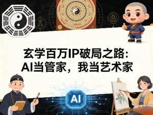 玄学百万IP破局之路:AI当管家,我当艺术家 - 汇创资源网-一个提供最全的虚拟资源网站|汇创资源网-一个提供最全的虚拟资源网站