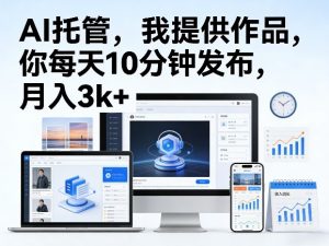 众号AI托管,我提供作品,你每天10分钟发布,月入3k+【揭秘】 - 汇创资源网-一个提供最全的虚拟资源网站|汇创资源网-一个提供最全的虚拟资源网站