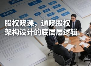 股权晓课，通晓股权架构设计的底层逻辑-汇创资源网-一个提供最全的虚拟资源网站