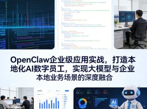 OpenClaw企业级应用 打造本地化AI员工 大模型与企业本地业务场景 - 汇创资源网-一个提供最全的虚拟资源网站|汇创资源网-一个提供最全的虚拟资源网站