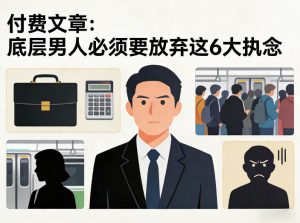 付费文章：底层男人必须要放弃这6大执念 - 汇创资源网-一个提供最全的虚拟资源网站|汇创资源网-一个提供最全的虚拟资源网站