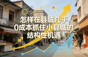 付费文章：怎样在县城几乎0成本抓住小县城的结构性机遇|汇创资源网-一个提供最全的虚拟资源网站