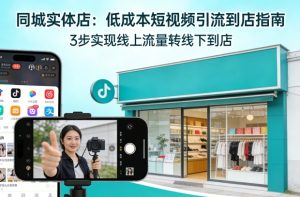 同城实体店，如何低成本把客户从短视频带到线下门店-汇创资源网-一个提供最全的虚拟资源网站