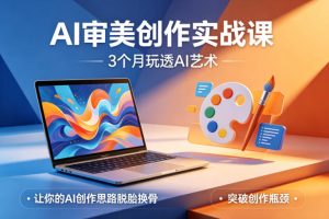 AI审美创作实战课 玩透AI艺术 让AI创作思路脱胎换骨 突破创作瓶颈 - 汇创资源网-一个提供最全的虚拟资源网站|汇创资源网-一个提供最全的虚拟资源网站