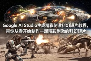Google AI Studio生成精彩刺激科幻短片教程 从零开始制作双语字幕-汇创资源网-一个提供最全的虚拟资源网站
