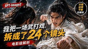 GPT-Image2把武打对决拆成24个连续镜头 人物建立 动作衔接等-汇创资源网-一个提供最全的虚拟资源网站