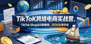TikToK跨境电商实战营,TikTok Shop从0到爆单,2026出海夺金 - 汇创资源网-一个提供最全的虚拟资源网站|汇创资源网-一个提供最全的虚拟资源网站