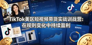 TikTok美区短视频带货实战训战营:在规则变化中持续盈利 - 汇创资源网-一个提供最全的虚拟资源网站|汇创资源网-一个提供最全的虚拟资源网站