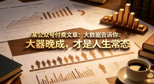 某公众号付费文章:大数据告诉你:大器晚成,才是人生常态 - 汇创资源网-一个提供最全的虚拟资源网站|汇创资源网-一个提供最全的虚拟资源网站