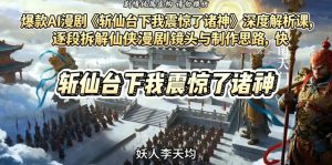爆款AI漫剧斩仙台下我震惊了诸神深度解析课 拆解镜头与制作思路-汇创资源网-一个提供最全的虚拟资源网站