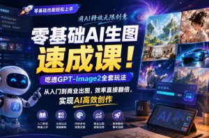 零基础AI生图速成课 GPT-Image2全套玩法 入门到商业出图效率翻倍-汇创资源网-一个提供最全的虚拟资源网站
