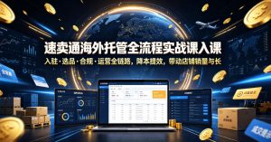 速卖通海外托管全流程入驻选品合规运营全链路 降本提效 带动销量-汇创资源网-一个提供最全的虚拟资源网站