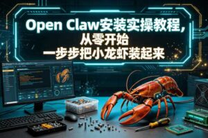 Open Claw安装实操教程，从零开始一步步一步步把小龙虾装起来-汇创资源网-一个提供最全的虚拟资源网站