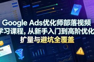 Google Ads优化师部落视频课程 入门到高阶优化扩量与避坑全覆盖-汇创资源网-一个提供最全的虚拟资源网站