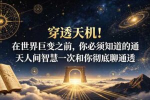 在世界巨变之前 你必须知道的通天人间智慧一次和你彻底聊通透-汇创资源网-一个提供最全的虚拟资源网站