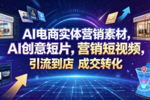 AI电商实体营销素材 创意短片打造营销短视频引流到店提升门店客流-汇创资源网-一个提供最全的虚拟资源网站