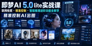 即梦AI 5.0 lite实战课 联网检索精准控制 智能推理进阶功能全教学-汇创资源网-一个提供最全的虚拟资源网站